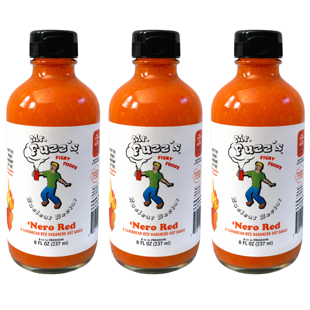 Habanero Hot Sauce I Nuclear Nectar 'Nero Red – Mr. Fuzz's
